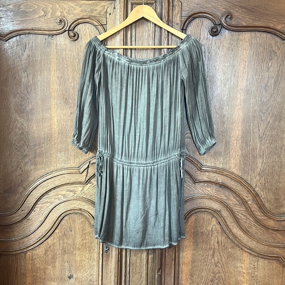 YFB CLOTHING Aletta Dress in Iron Oil Wash - Picture 4 of 13